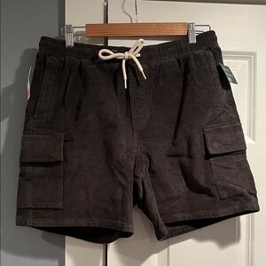 RSQ Men's dark green Corduroy Cargo Shorts